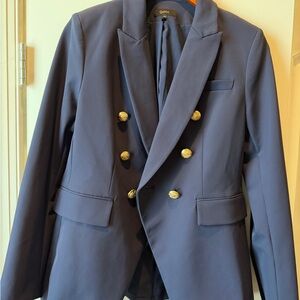 Quince scuba captains convertible notch lapel blazer; Sz M. Navy. Like New